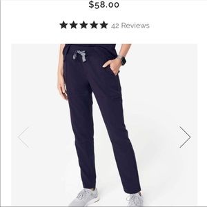 Figs Loreto navy scrub pants